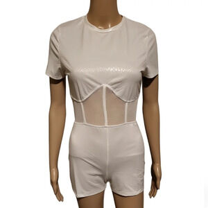 KTOO Women's Romper - Cream (Size M)